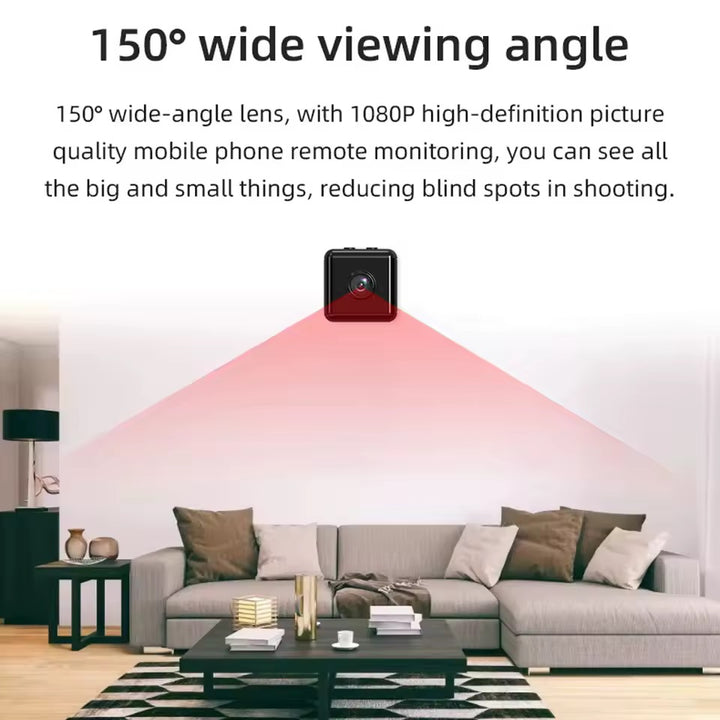 Wireless Security Camera | 1080P WiFi | Night Vision | 150° Wide Angle | Indoor Home Security