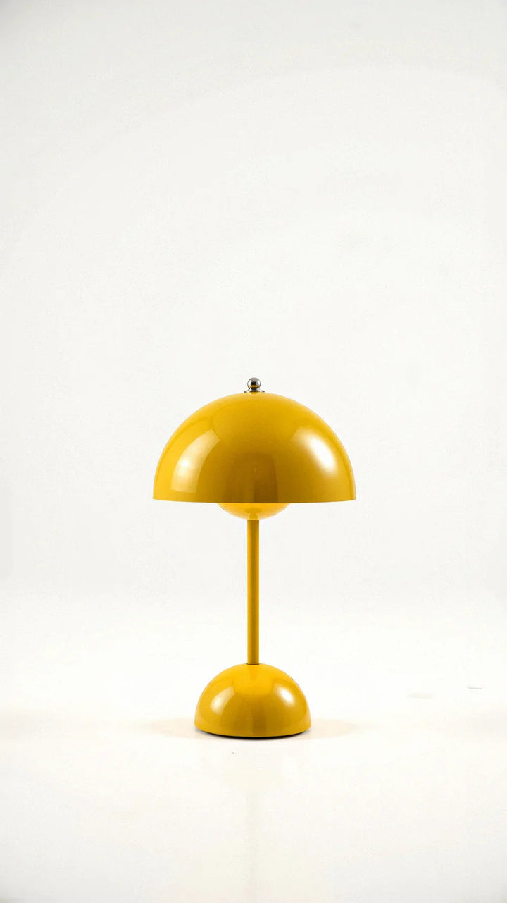 Wireless Table Lamp | Domed Shade, Rounded Dome Base