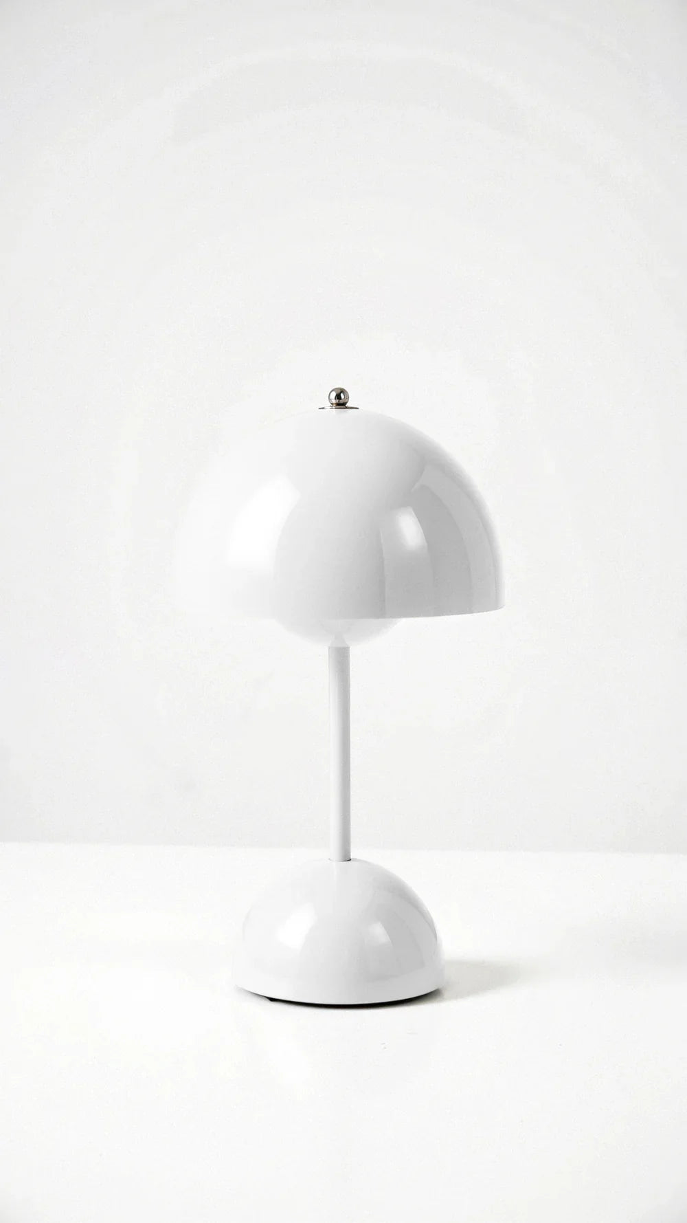 Wireless Table Lamp | Domed Shade, Rounded Dome Base