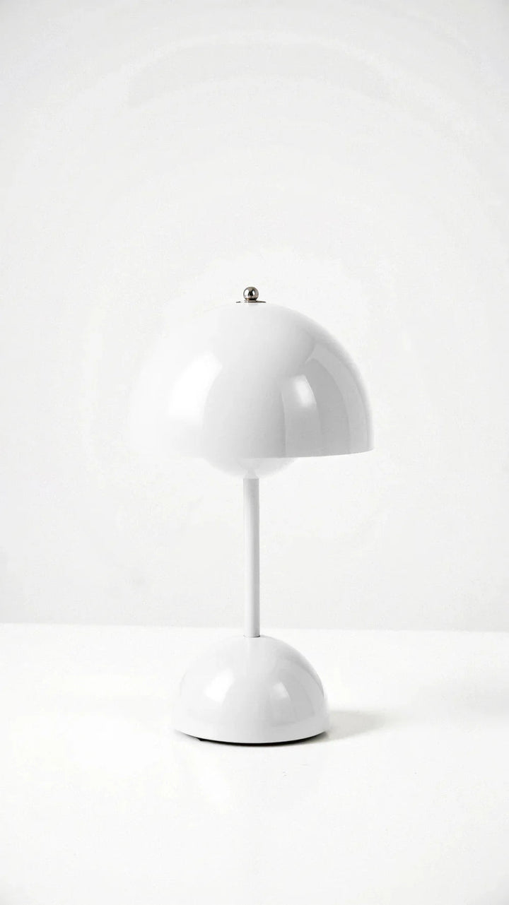 Wireless Table Lamp | Domed Shade, Rounded Dome Base