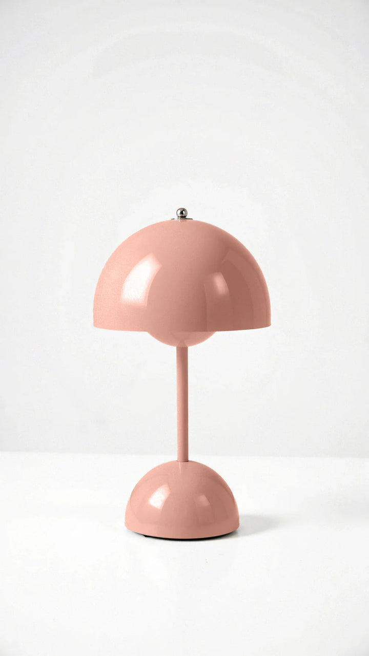 Wireless Table Lamp | Domed Shade, Rounded Dome Base