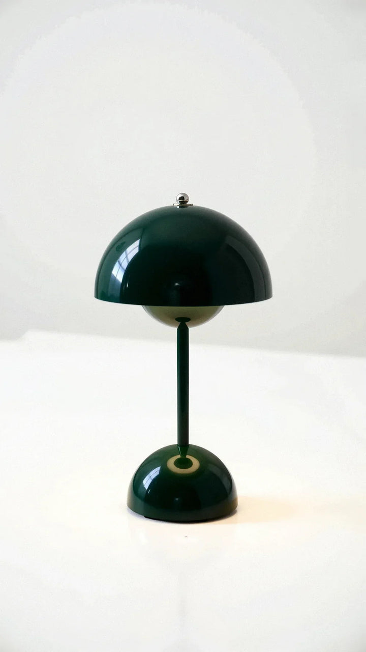 Wireless Table Lamp | Domed Shade, Rounded Dome Base
