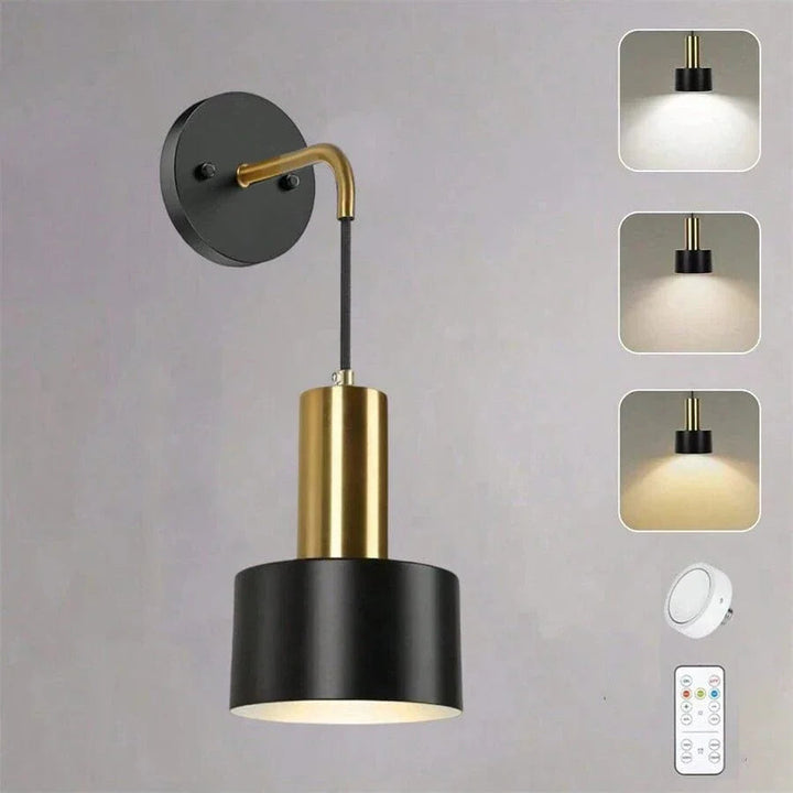 Wireless Rechargeable Wall Lamp | Remote Control, Adjustable Brightness &amp; Color Temperature for Bedrooms and Foyers 0