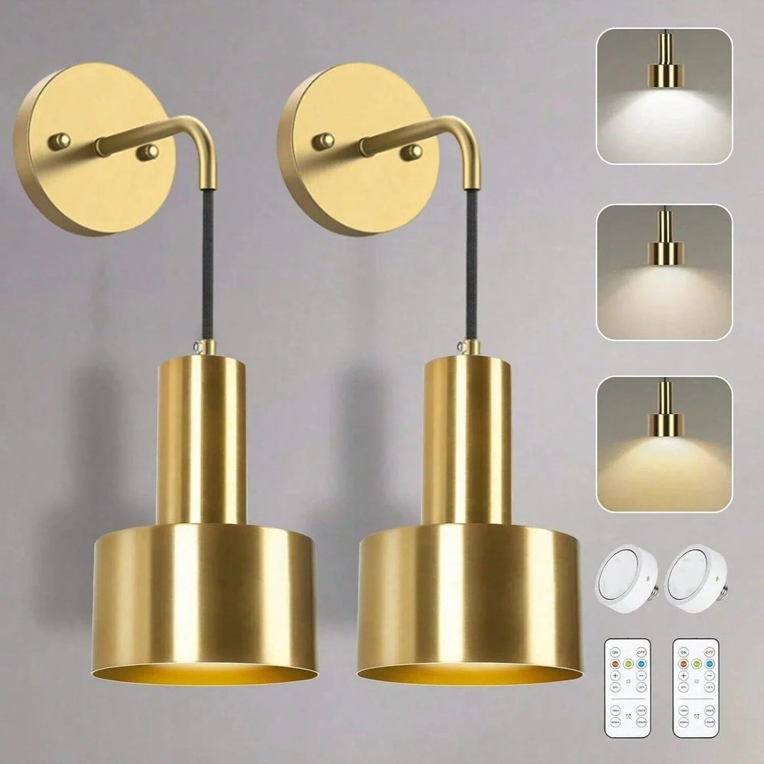 Wireless Rechargeable Wall Lamp | Remote Control, Adjustable Brightness &amp; Color Temperature for Bedrooms and Foyers 2