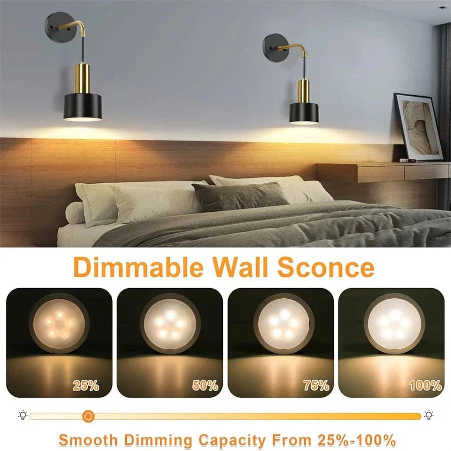 Wireless Rechargeable Wall Lamp | Remote Control, Adjustable Brightness &amp; Color Temperature for Bedrooms and Foyers 6