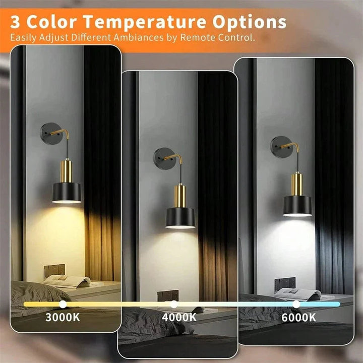 Wireless Rechargeable Wall Lamp | Remote Control, Adjustable Brightness &amp; Color Temperature for Bedrooms and Foyers 7
