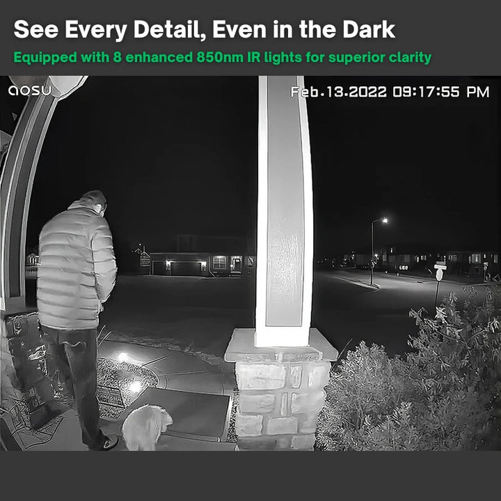 Wireless Smart Video Doorbell | No Subscription Needed | High-Definition Camera Doorbell 2