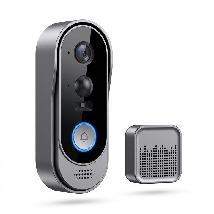 Wireless Video Doorbell - HD Camera &amp; No Subscription Fees 0