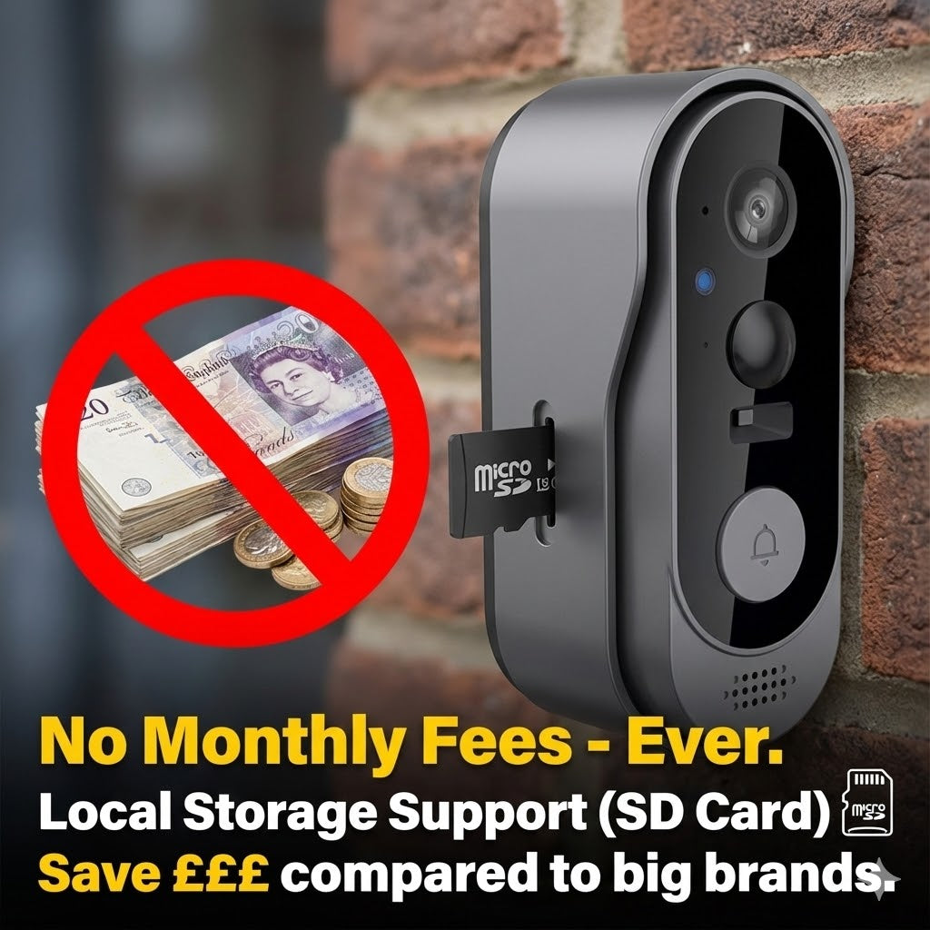 Wireless Video Doorbell - HD Camera &amp; No Subscription Fees 5