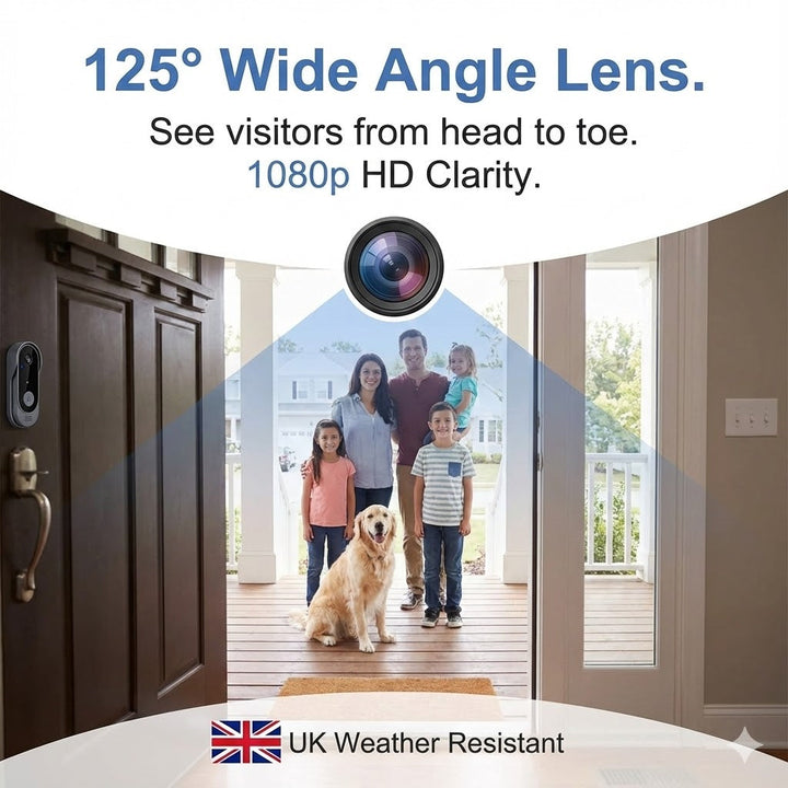Wireless Video Doorbell - HD Camera &amp; No Subscription Fees 6