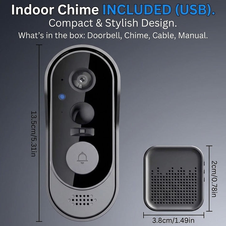 Wireless Video Doorbell - HD Camera &amp; No Subscription Fees 7