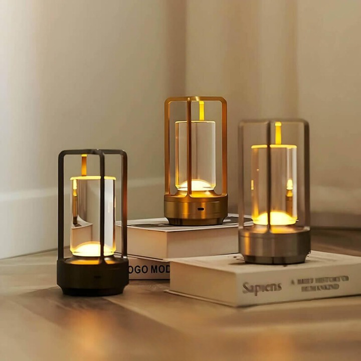 Wireless Waterproof Table Lamp | Touch-Sensitive, Adjustable Brightness &amp; Ideal for Home Decor 1