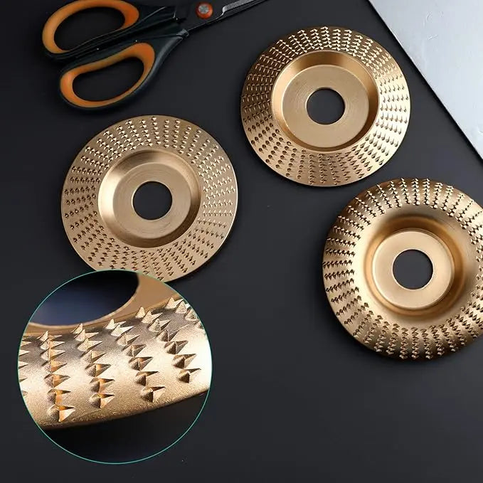 Wood Carving Disc Set | 3-Piece Angle Grinder Sanding Discs M14 Wood