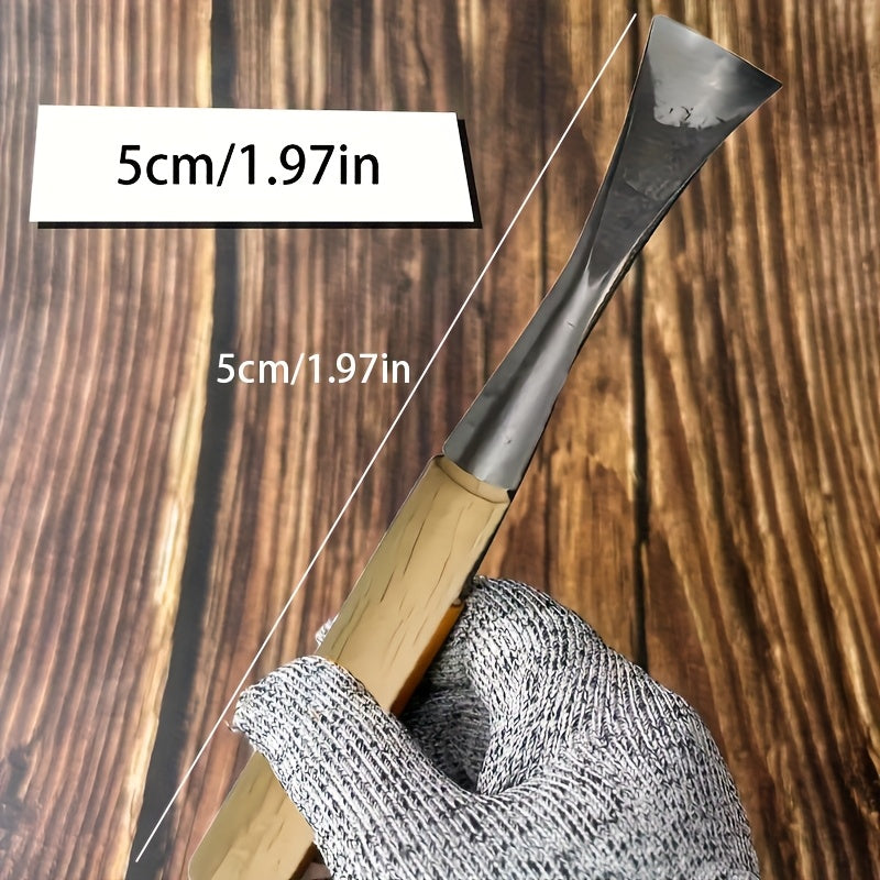 Wood Chisel Set Steel Blades | 3 Blade Widths for Fine to Bold Cuts | Ergonomic Wooden Handles for Precision Woodworking &amp; Shaping