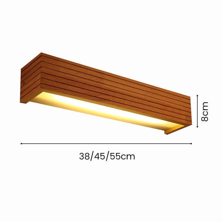 Wooden Wall Lights | Slatted Housing That Washes The Wall