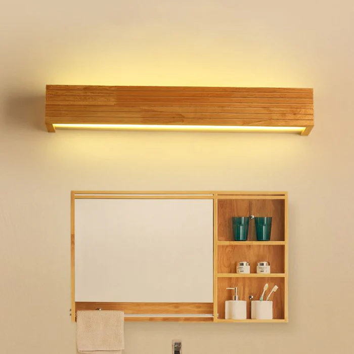 Wooden Wall Lights | Slatted Housing That Washes The Wall
