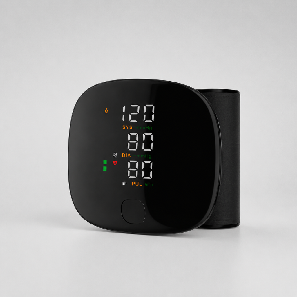 Wrist Blood Pressure Monitor Automatic | Arrhythmia Detection, LED Display, Dual-User Memory | USB Rechargeable