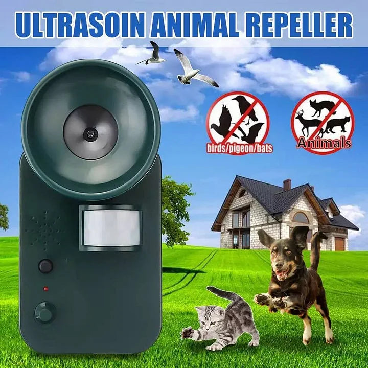 Ultrasonic Animal Repeller Cordless | Motion Sensor, Adjustable Frequency, 5000 Sq Ft Range | Weatherproof Outdoor Use 7