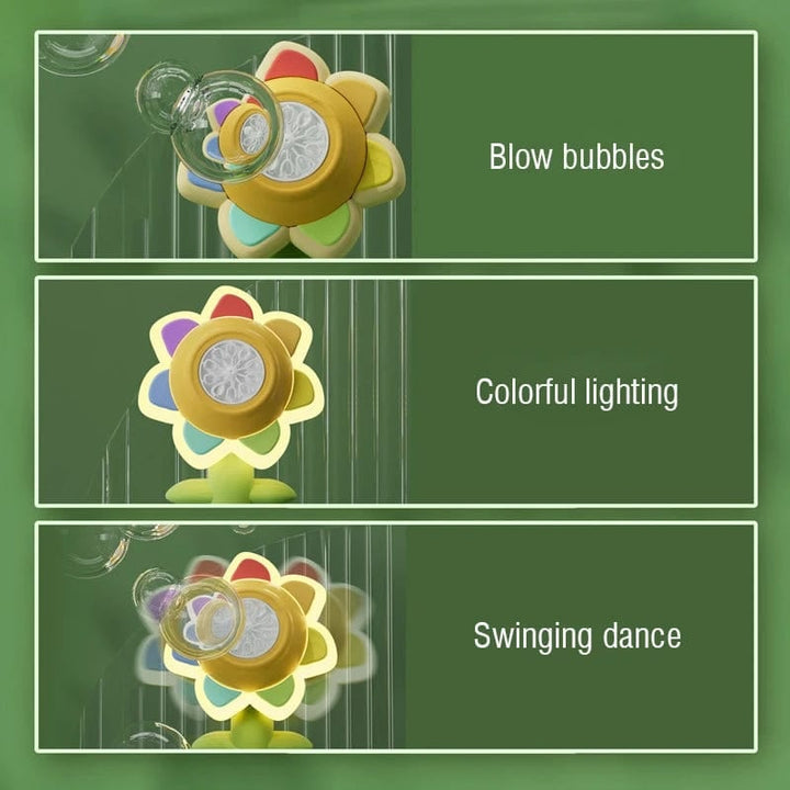 Bubble Spinner Toy Rechargeable ABS Plastic Handheld with Charging Cable 8