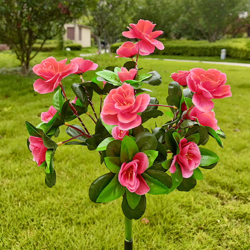 Mood Lighting Garden Flower Stakes Solar Weatherproof with Two Light Modes 11