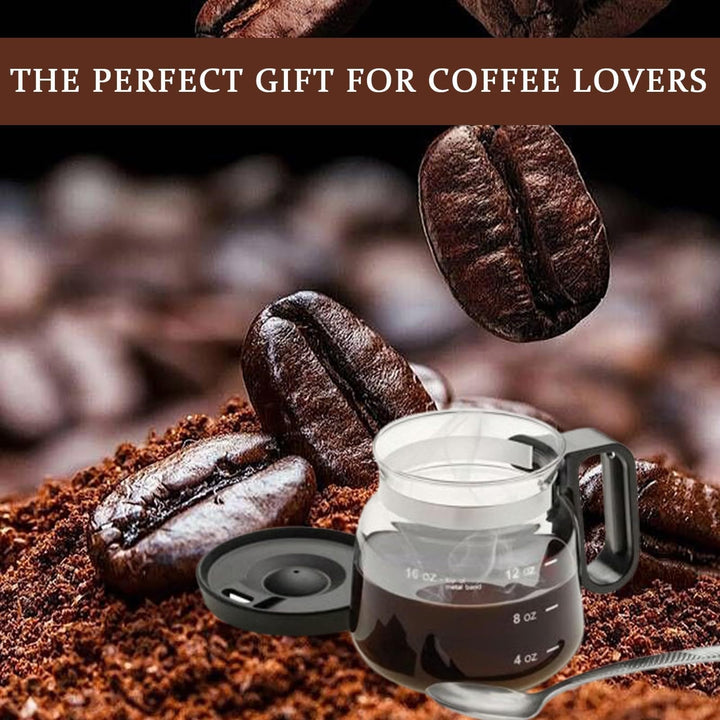 Leak-Proof Glass Coffee Cup Heat-Resistant Spill-Proof Lid 2