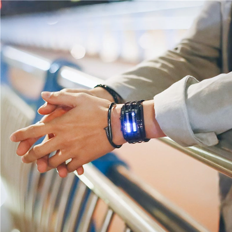 Binary LED Watch Alloy Water-Resistant with Scratch-Resistant Glass 6