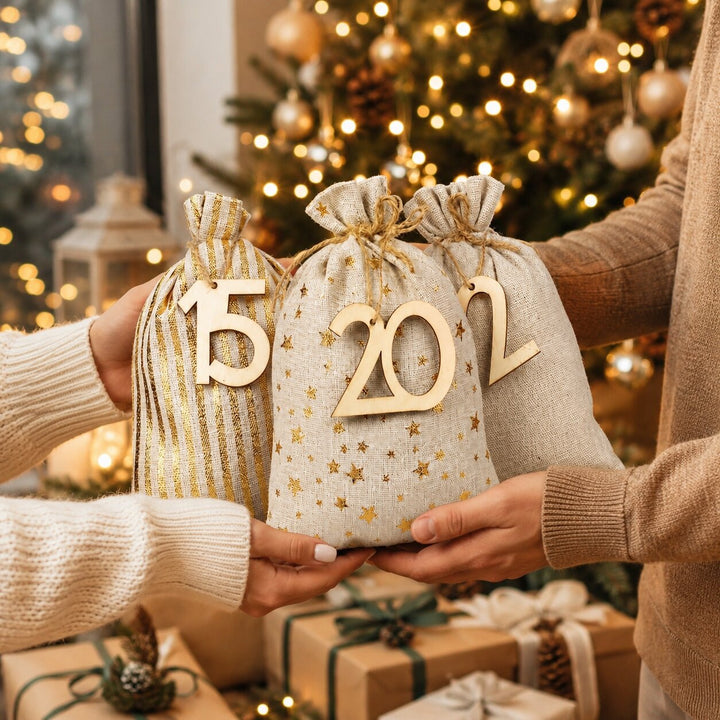 Fillable Advent Calendar Sacks 2026 | 24 Numbered Fabric Bags | Reusable Countdown Calendar to Fill Yourself with Gifts and Sweets 4