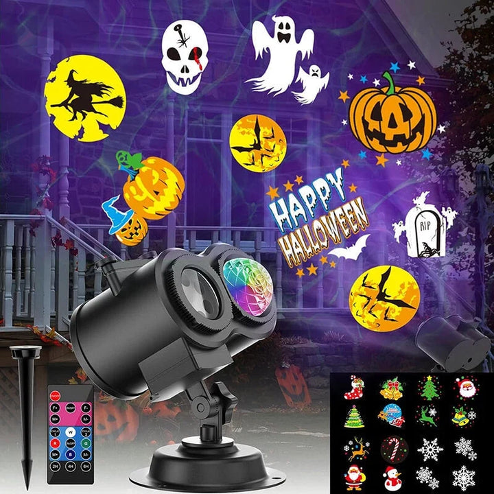 LED Festive Projector Light 16 Patterns Weatherproof 1