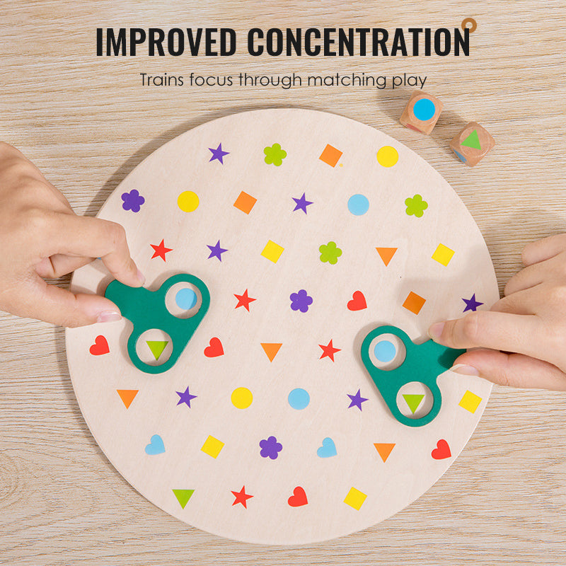 Wooden Shape Sorting Blocks Set Montessori Learning Toy 4