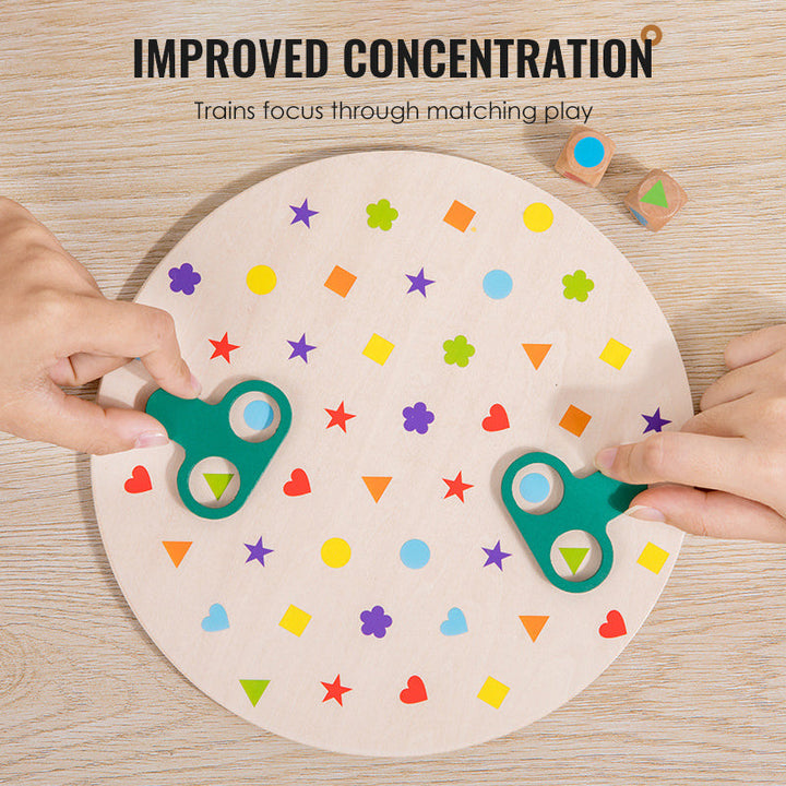 Wooden Shape Sorting Blocks Set Montessori Learning Toy 4