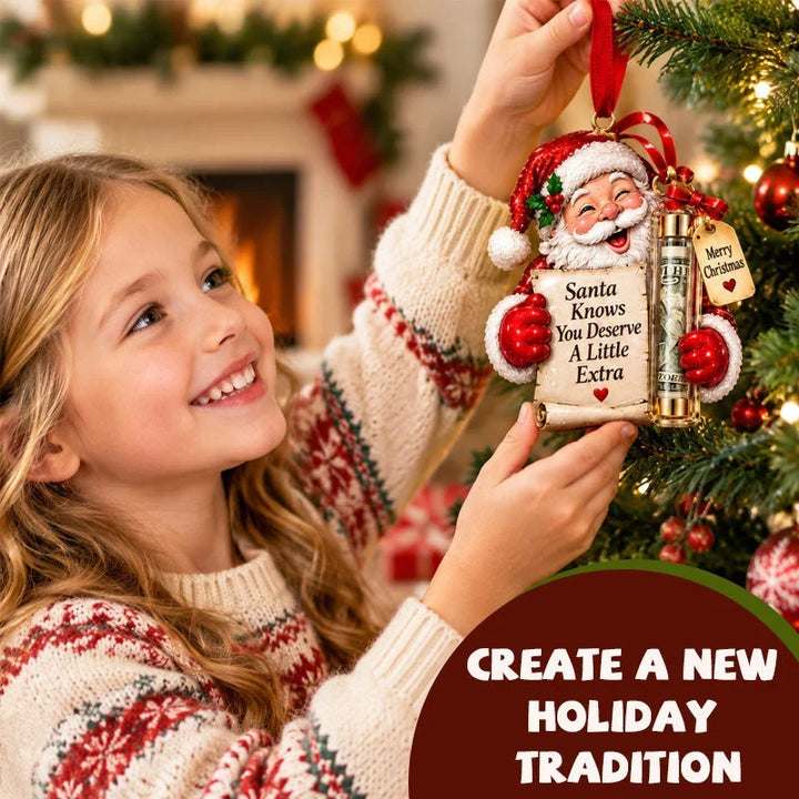 Gift Box Ornament Hanging Christmas Tree Festive with Hidden Compartment 2