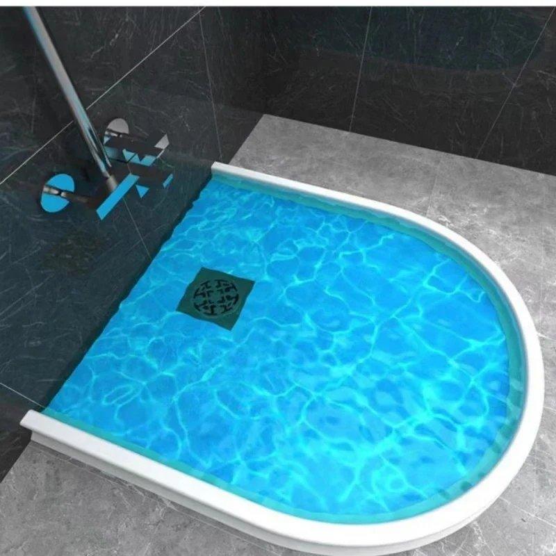 Water Barrier Strip Silicone 150-400 cm | White, Black or Grey | Self-Adhesive, Waterproof, Tool-Free Installation 1