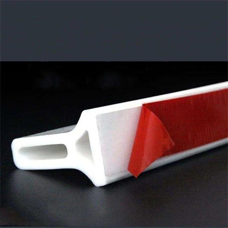 Water Barrier Strip Silicone 150-400 cm | White, Black or Grey | Self-Adhesive, Waterproof, Tool-Free Installation 3