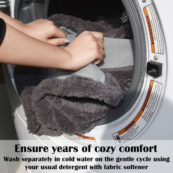 Waterproof Protective Blanket for Bed &amp; Sofa | Stain &amp; Moisture Resistant | Double, Queen, King, Black or Brown 7