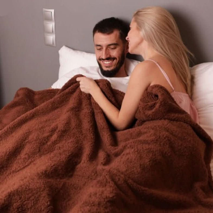 Waterproof Protective Blanket for Bed &amp; Sofa | Stain &amp; Moisture Resistant | Double, Queen, King, Black or Brown 1
