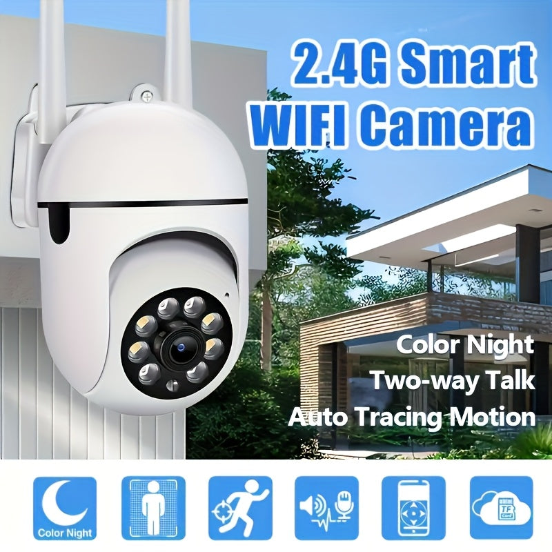 PTZ WiFi Security Camera 1296P HD | 360° Pan-Tilt, Colour Night Vision | Two-Way Audio, Motion Alerts & App Control 1