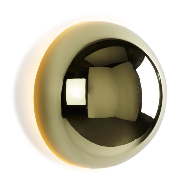 Round Metal Wall Lamp | LED Halo Backlight Effect | Modern Sculptural Design for Hallways, Bedrooms &amp; Living Rooms 8