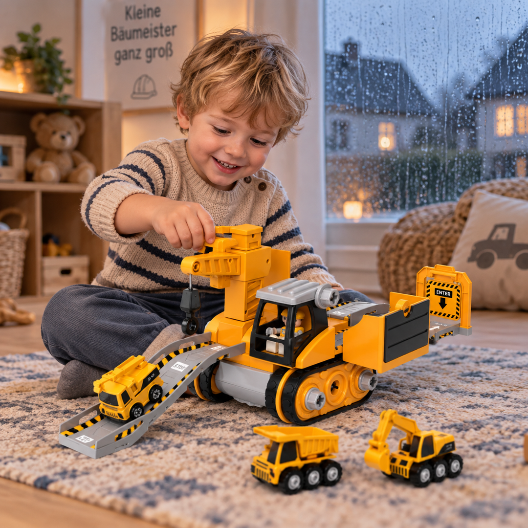 Take Apart Construction Vehicle Toy Set Screwdriver Figure 1
