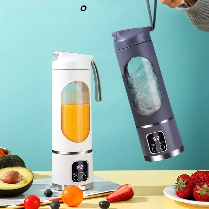 Portable Blender for Smoothies | 8-Blade All-Copper Motor | USB Rechargeable 1500mAh Battery, 450ml Cordless Blender Bottle 4