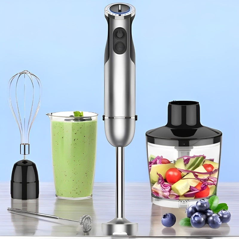 5-in-1 Immersion Handheld Blender Set | 1000W Copper Motor, 12 Speeds + Turbo | Stainless Steel Blades for Smoothies &amp; Soups 2