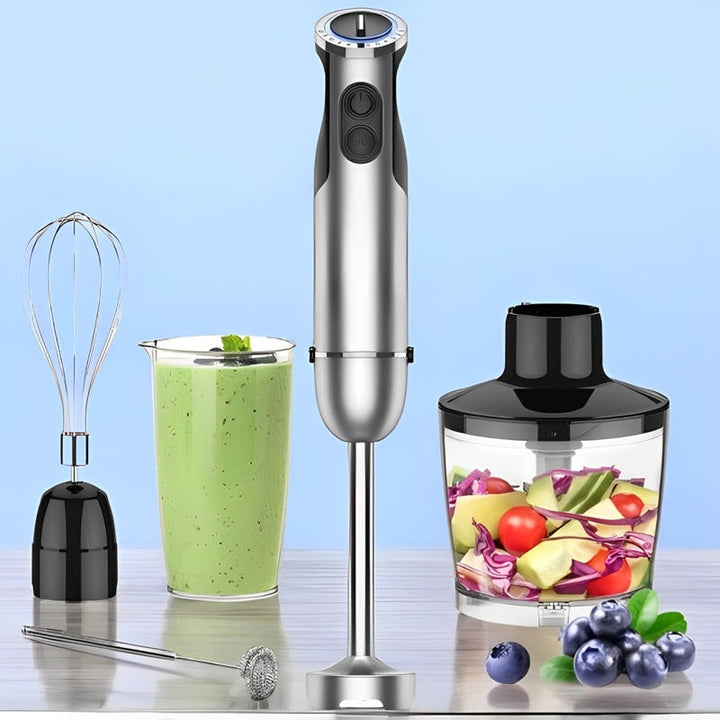 5-in-1 Immersion Handheld Blender Set | 1000W Copper Motor, 12 Speeds + Turbo | Stainless Steel Blades for Smoothies &amp; Soups 2
