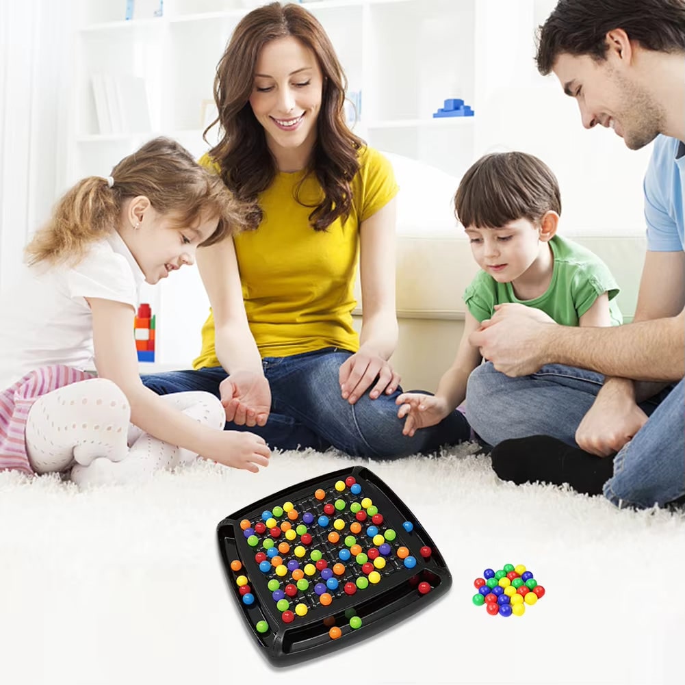 Board Game Ball with Colorful Marbles Strategy Puzzle for Family Tabletop Play - Image 2