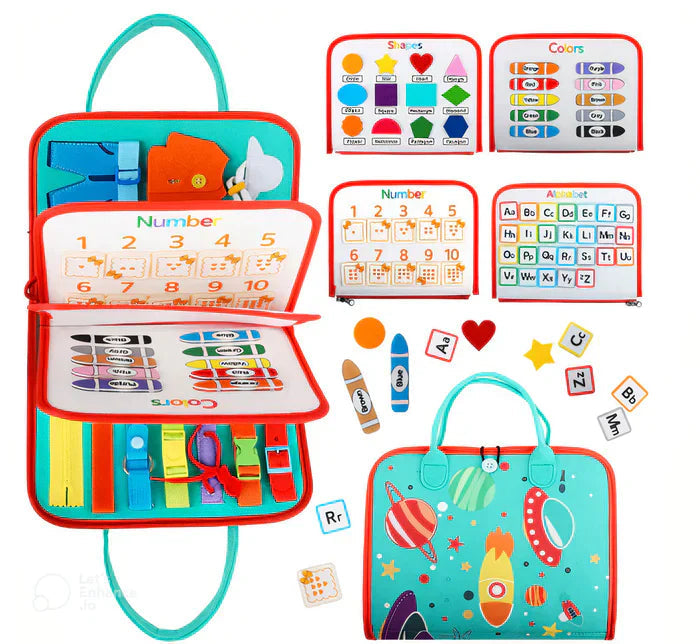 Felt Activity Board | 15 Everyday Skills Activities | Boosts Fine Motor Skills and Independence in Young Children 11