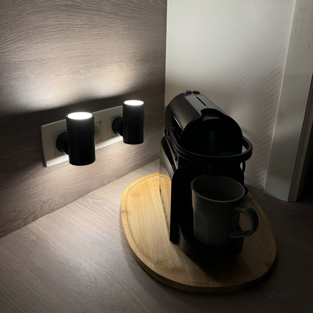 Plug-in LED Night Lamp ABS Plastic | Rotary Dial Dimmer, Warm White Glow | Compact Socket Light for Hallway, Bedroom, Bathroom 8