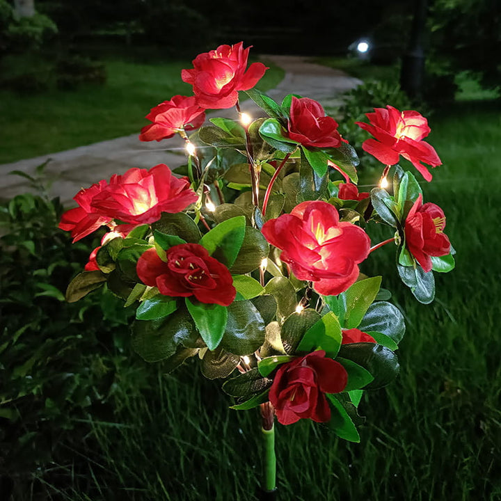 Mood Lighting Garden Flower Stakes Solar Weatherproof with Two Light Modes 15