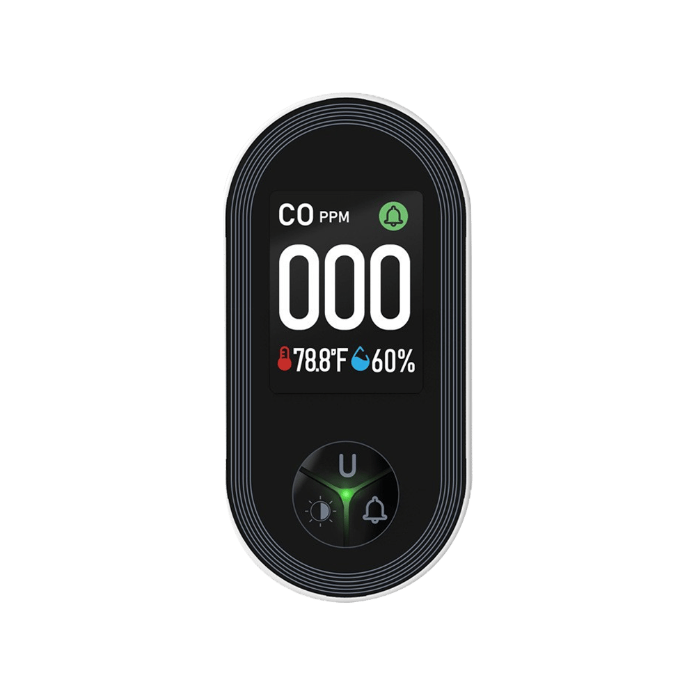 Carbon Monoxide Alarm with Temperature &amp; Humidity Monitor | Combustible Gas Detection | Plug-In, No Batteries Needed 10