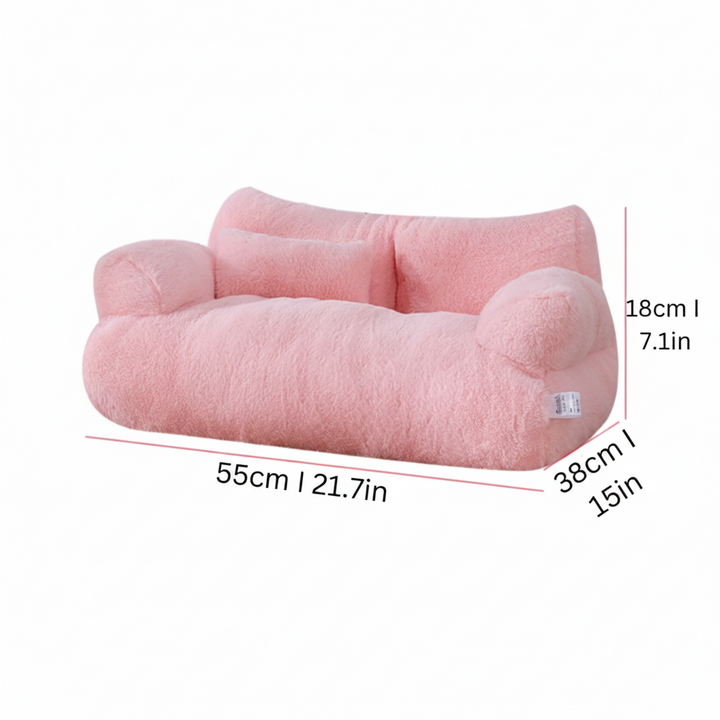 Calming Pet Sofa Soft Relax Zipper Design Cat Couch - Image 2