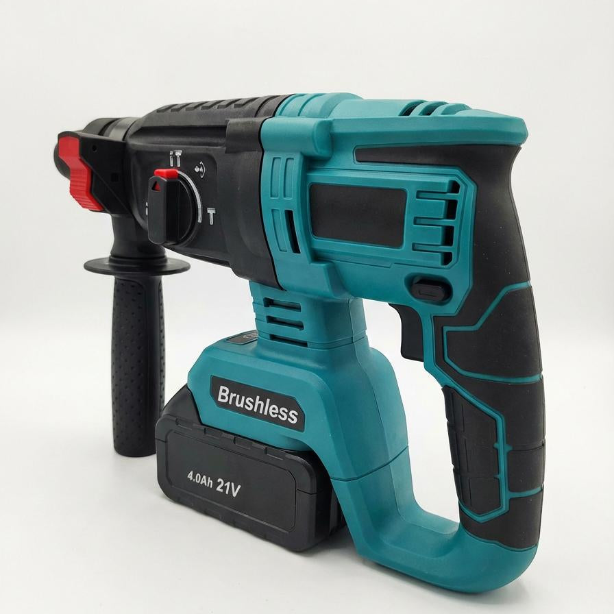 Brushless Cordless Rotary Hammer Drill | 4 Modes, 0-900 RPM | Drills Concrete, Steel &amp; Wood with Rapid Charging 5