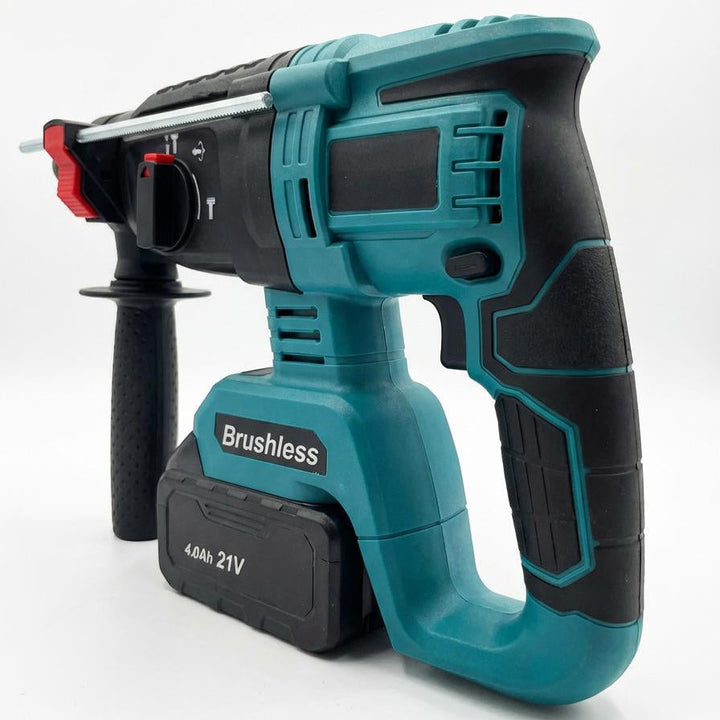 Brushless Cordless Rotary Hammer Drill | 4 Modes, 0-900 RPM | Drills Concrete, Steel &amp; Wood with Rapid Charging 4