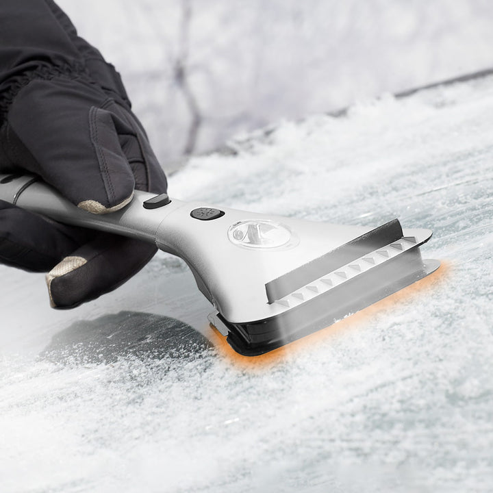 Car Ice Scraper Heated Windshield Extendable LED Portable Winter Electric - Image 3